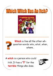 English Worksheet: Sp Tricks Posters 3 - Which/Witch