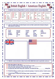 British English  / American English 