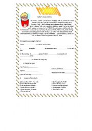 English Worksheet: Luther activities