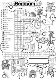 English Worksheet: BEDROOM PUZZLE HOME