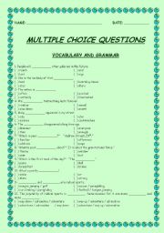 Multiple Choice Questions - part 1