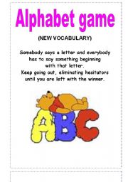 English Worksheet: 2 VOCABULARY GAMES