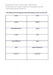 English Worksheet: An Interview with a Famous Person
