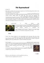 English Worksheet: The Supernatural