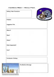 English worksheet: Caribou Story Plan