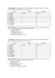 English Worksheet: what do they do?