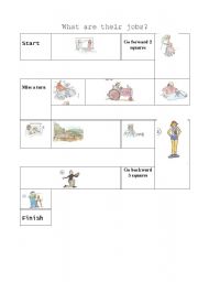 English worksheet: what are their jobs?