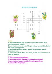 English worksheet: Room in the house