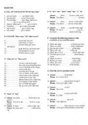 English Worksheet: exercise