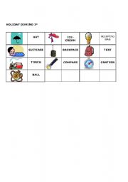 English worksheet: HOLIDAY DOMINO 3