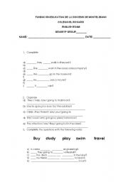 English Worksheet: was - were