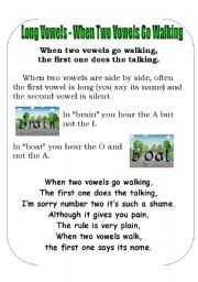 English Worksheet: Sp Tricks Poster 4 - Long vowel combinations