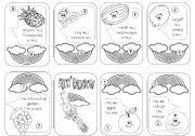 English Worksheet: Minibook&worksheet  Fruit rainbow