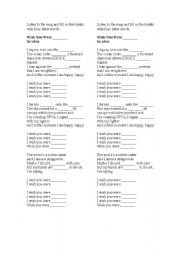 English worksheet: Song activity - Incubus