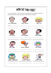 English Worksheet: Emotions