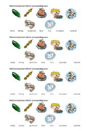 English Worksheet: Food