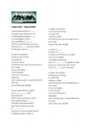 English worksheet: New Divide by Linkin Park