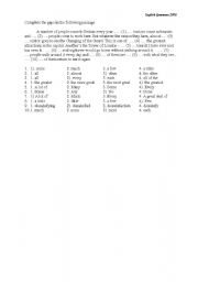 English Worksheet: Adverbs