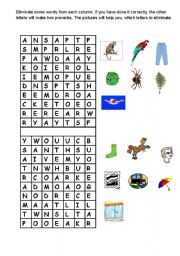 English worksheet: Puzzle game