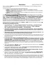 English Worksheet: Stand and Deliver