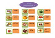 English Worksheet: food dominoes
