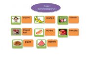 English worksheet: food dominoes