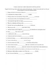 English worksheet: Collocations to reinforce phrasal verbs with bring and check