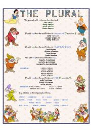 English Worksheet: THE PLURAL 