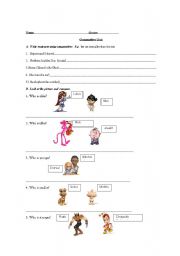 English worksheet: Comparatives