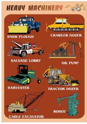 English Worksheet: HEAVY MACHINERY 2