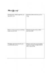 English worksheet: Getting to know you