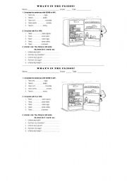 English Worksheet: There is and There are