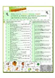 English Worksheet: Defining relative clauses