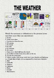 English Worksheet: THE WEATHER