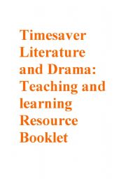 English Worksheet: Timesavers Literature Resource Booklet