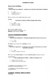 English worksheet: conditional