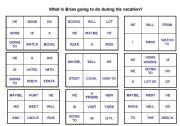 English Worksheet: GOING TO AND WILL