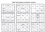 English worksheet: GOING TO AND WILL