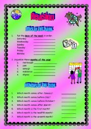 English Worksheet: 