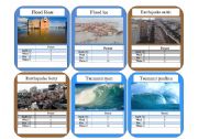 English Worksheet: Natural Disaster Top Trump Cards