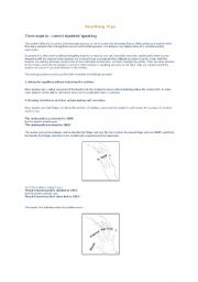 English worksheet: correct students mistakes