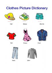 Clothing Picture Dictionary 1