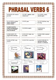 English Worksheet: PHRASAL VERBS 6