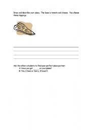 English worksheet: Pizza Partner