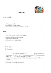 English Worksheet: PIXAR SHORTS