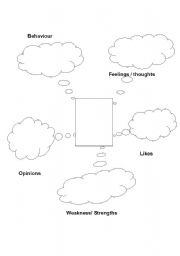 English worksheet: character analysis for short stories