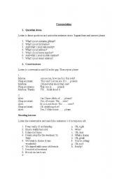 English worksheet: pronunciation