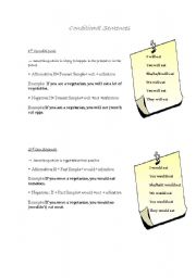 English worksheet: Conditional Sentences