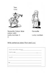 English worksheet: Description