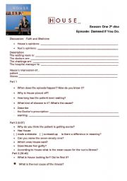 English Worksheet: Dr House 